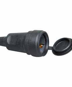 Base della spina Kopp 2p+t Nero 230 V Con coperchio