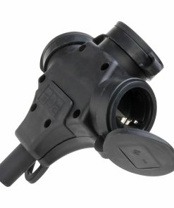 Base della spina Kopp 2p+t Nero 250 V Con coperchio