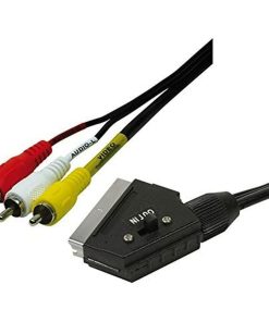 Cavo 3 x RCA con SCART EDM 51223 Connettore Scart RCA
