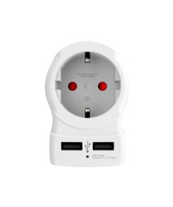 Adattatore di Corrente Skross 1500281 USB x 2 Europeo Stati Uniti