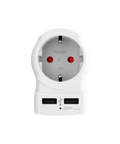Adattatore di Corrente Skross 1500280 USB x 2 Europeo Regno Unito