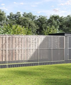 vidaXL Voliere mit Erweiterung Silbern 830x203x216 cm Stahl