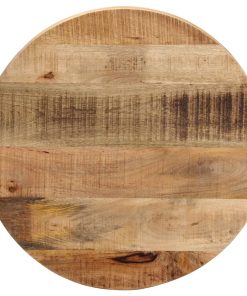 vidaXL Tablero de mesa redondo madera maciza mango rugosa Ø 60x1,5 cm