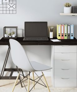 vidaXL Tablero mesa madera roble tratada marrón oscuro 120x50x(2-4) cm