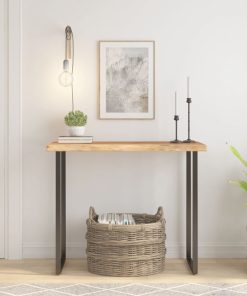 vidaXL Tablero rectangular madera de acacia borde vivo 90x40x2,5 cm