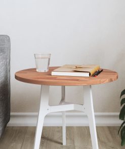 vidaXL Tablero redondo de madera maciza de haya Ø40x1,5 cm