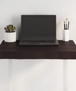 vidaXL Tablero mesa madera tratada borde vivo marrón 60x50x(2-6) cm