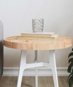 vidaXL Tablero de mesa redondo madera maciza de pino Ø40x3 cm