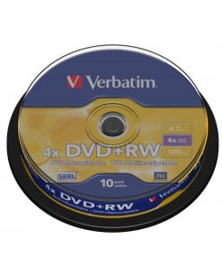 DVD-RW Verbatim    10 Unità Nero 4,7 GB 4x (10 Unità)