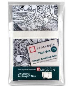Carta da disegno Talens Sakura Zentangle Bianco 20 Pezzi