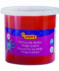 Pittura da usare con le Dita Jovi 5 Unità Rosso 5 Pezzi 125 ml