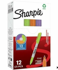 Marcatore permanente Sharpie Verde Viola Arancio (12 Unità)