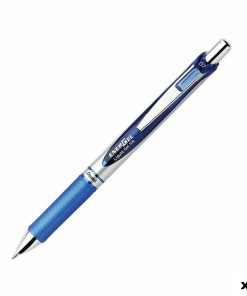 Penna gel Pentel Energel XM Klick 0.7 Azzurro 12 Pezzi