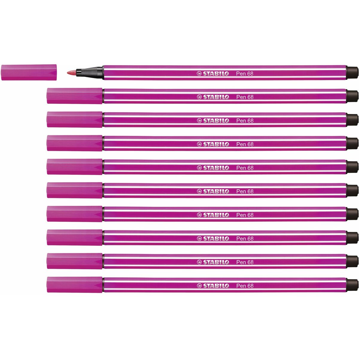 Pennarelli Stabilo Pen 68 Rosa (10 Pezzi)