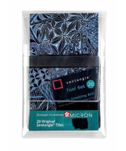 Carta da disegno Talens Sakura Zentangle Nero 20 Pezzi (20 Unità)