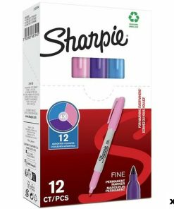 Marcatore permanente Sharpie Viola Rosa Turchese (12 Unità)