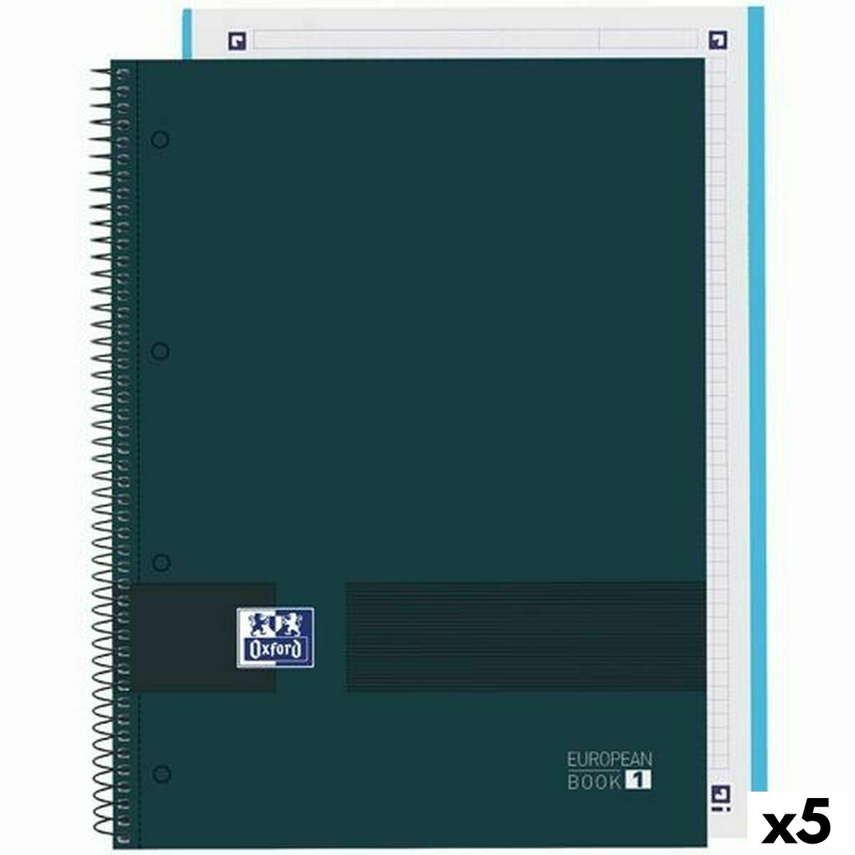 Quaderno Oxford European Book Write&Erase A4 80 Pagine (5 Unità)