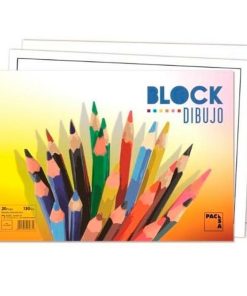 Blocco da disegno Pacsa 20 Fogli 130 g/m² 33 x 23 cm Con cornice