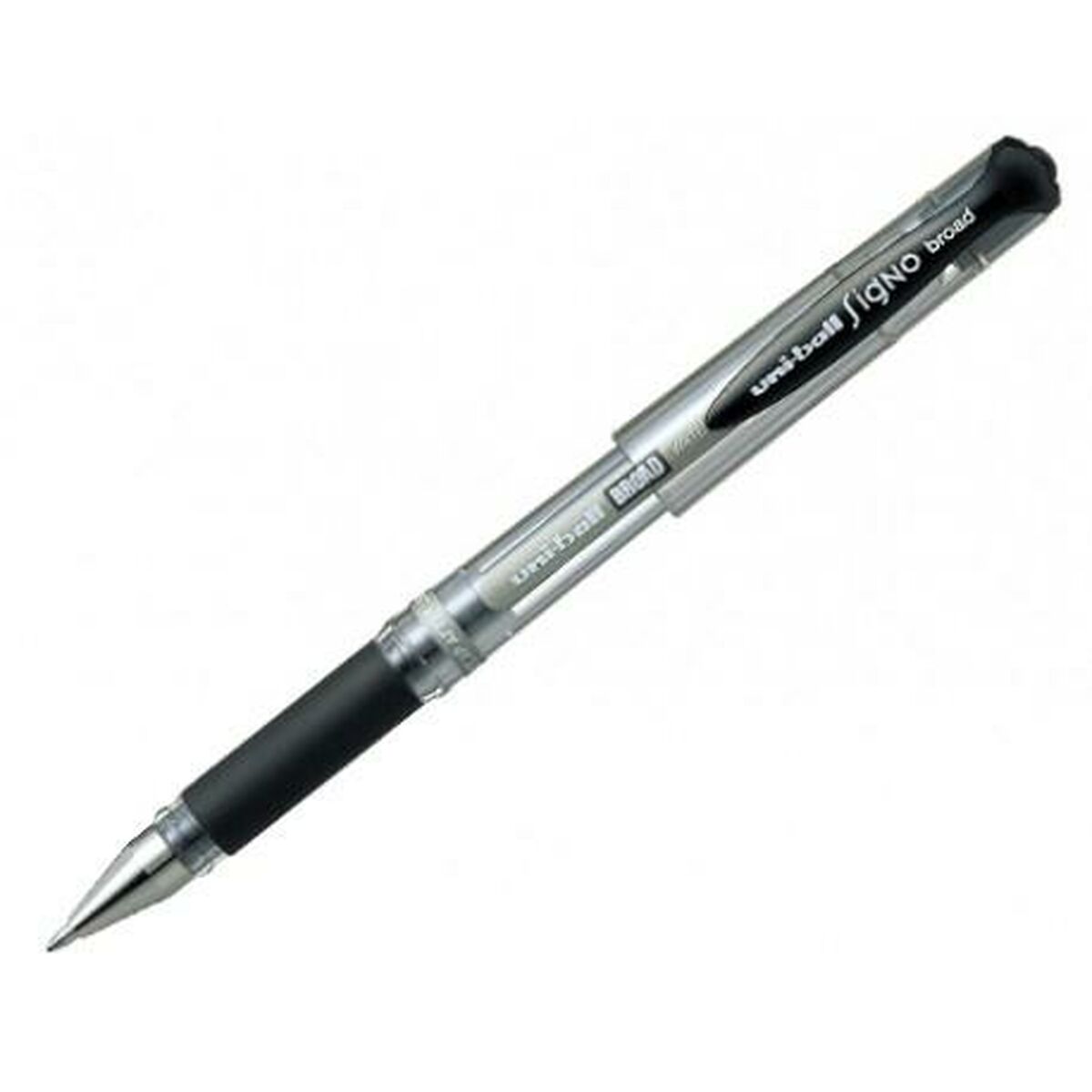 Penna a inchiostro liquido Uni-Ball Signo Broad UM-153 W Nero 0,6 mm (12 Pezzi)