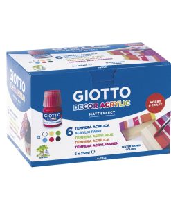 Tempere Giotto Decor Multicolore Bianco 25 ml (6 Pezzi)