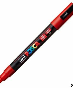 Pennarello POSCA PC-3M Rosso (6 Unità)