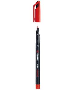 Marcatore permanente Stabilo OHPen Rosso 10 Pezzi