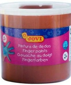 Pittura da usare con le Dita Jovi Pittura da usare con le Dita Marrone 5 Pezzi 125 ml