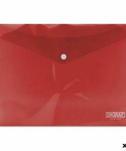 Portadocumenti Ingraf Plastica Rosso Spilla A4 (10 Unità)