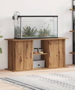 vidaXL Soporte de acuario madera ingeniería roble artisan 121x41x58 cm