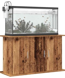 vidaXL Soporte para acuario madera ingeniería envejecida 101x41x58 cm