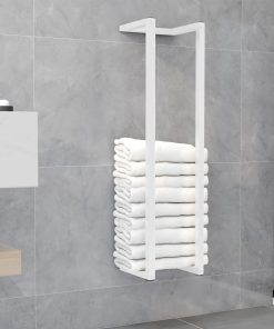 vidaXL Handtuchständer Weiß 25x20x95 cm Stahl