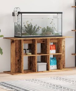 vidaXL Soporte para acuario madera ingeniería envejecida 120x40x60 cm