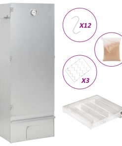 vidaXL Räucherofen mit Kaltrauchgenerator Verzinkter Stahl