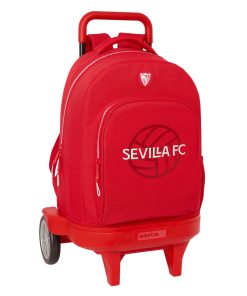 Trolley per la Scuola Sevilla Fútbol Club Rosso 33 x 45 x 22 cm