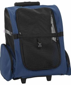 vidaXL Trolley für Haustiere 3-in-1 Blau 48x32x57 cm cm Oxford-Gewebe