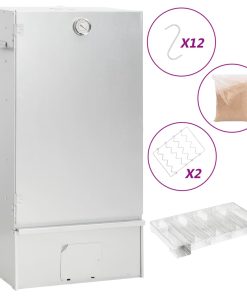 vidaXL Räucherofen mit Kaltrauchgenerator Verzinkter Stahl