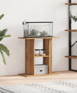 vidaXL Soporte de acuario madera ingeniería roble artisan 60x30x60 cm