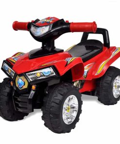 10070 Rotes Aufsitz-Quad für Kinder mit Sound und Licht