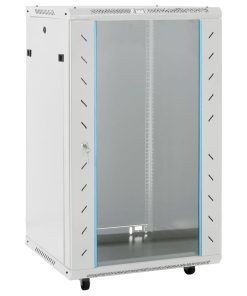 vidaXL 18U Netzwerkschrank 19" IP20 Grau 60x60x100 cm