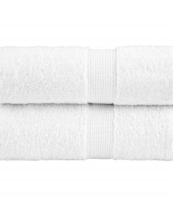 vidaXL Premium-Seiftücher SOLUND 2 Stk. Weiß 30x30 cm 600 g/m²