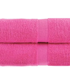 vidaXL Premium-Gästetücher SOLUND 2 Stk. Rosa 30x50 cm 600 g/m²