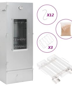 vidaXL Räucherofen mit Kaltrauchgenerator Verzinkter Stahl