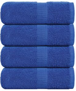 vidaXL Seiftücher 4 Stk. Blau 30x30 cm 360 g/m² 100% Baumwolle