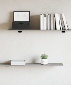 vidaXL Wandregale 4 Stk. Grau Sonoma 100x20x1,5 cm Holzwerkstoff