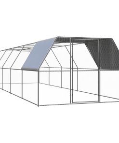 vidaXL Outdoor-Hühnerkäfig 3x10x2 m Verzinkter Stahl