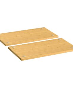 vidaXL Herdabdeckplatten 2 Stk. 50x28x1,5 cm Bambus