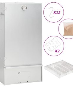 vidaXL Räucherofen mit Kaltrauchgenerator Verzinkter Stahl