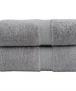 vidaXL Premium-Seiftücher SOLUND 2 Stk. Grau 30x30 cm 600 g/m²