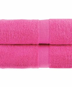 vidaXL Premium-Seiftücher SOLUND 2 Stk. Rosa 30x30 cm 600 g/m²