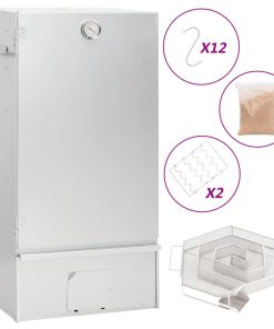 vidaXL Räucherofen mit Kaltrauchgenerator Verzinkter Stahl